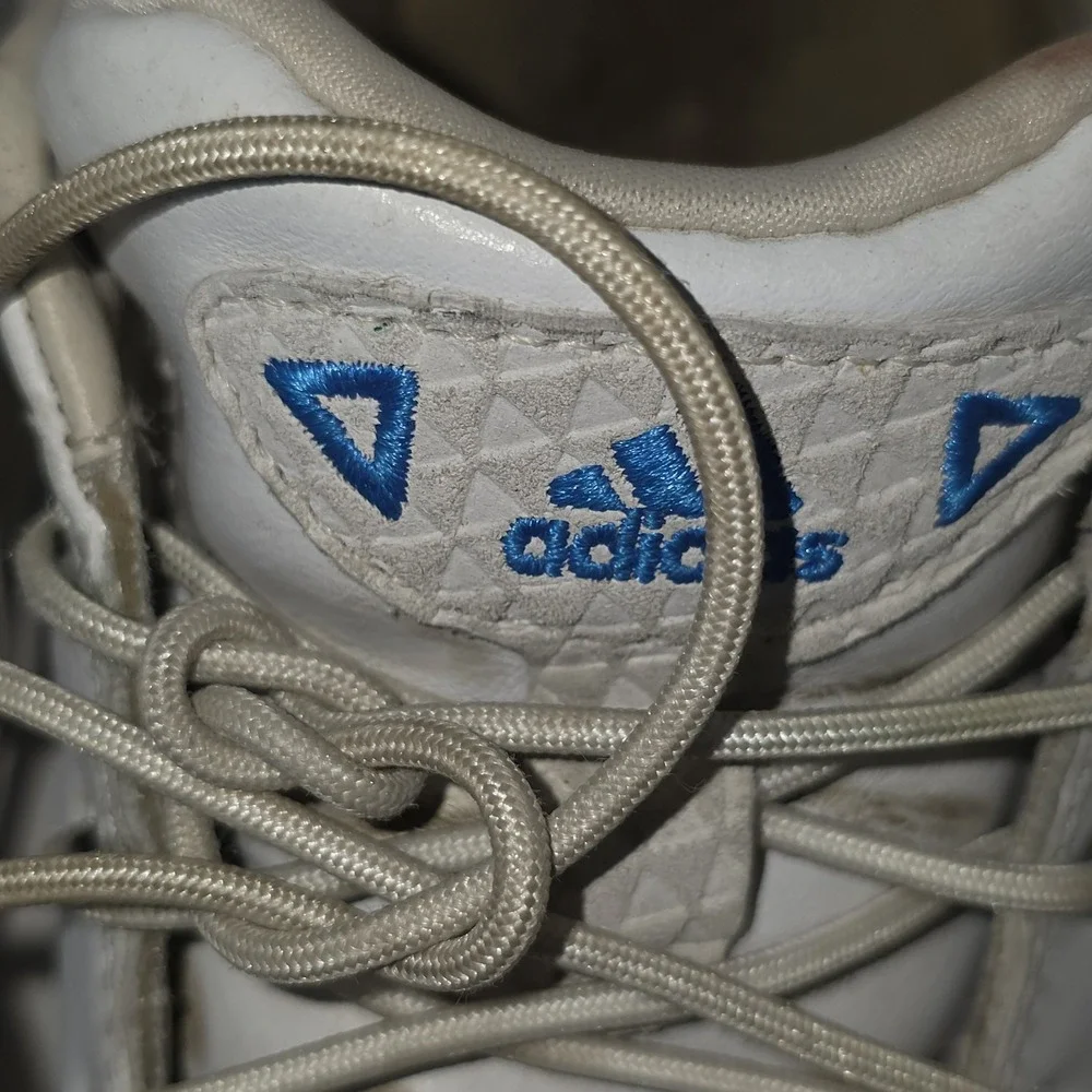 Adidas Flopshot Golf Shoes Mens 10 White Leather‎ Spikeless Adipure